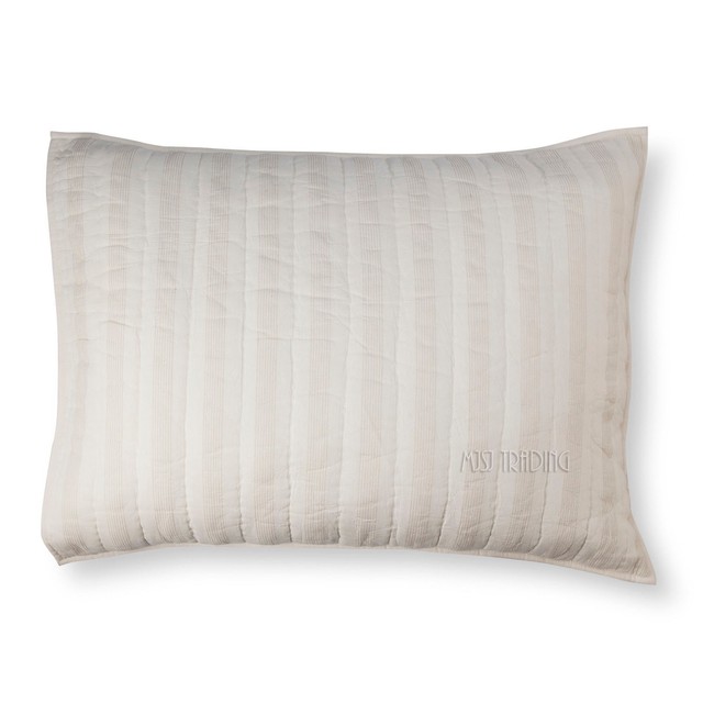 Monogram "F" Pillow Cover Threshold Teal White Zipper Closure Cotton