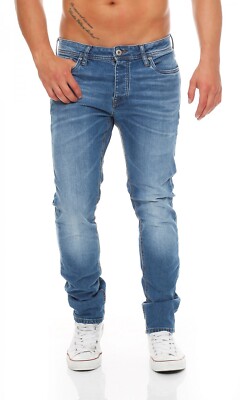 JACK & JONES - TIM ORIGINAL - Medium Blue Wash - Slim - Men / Herren Jeans 