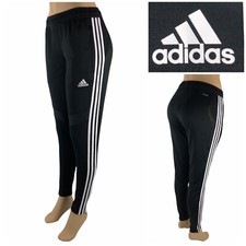 Adidas Tiro 19 Pants Womens Small Black White Training Soccer Slim d95957 EUC