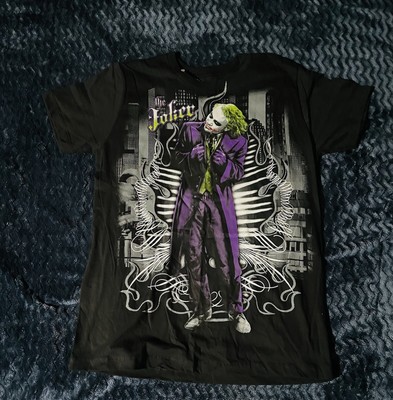 The Joker Black The Dark Knight Heath Ledger T Shirt Medium 2009