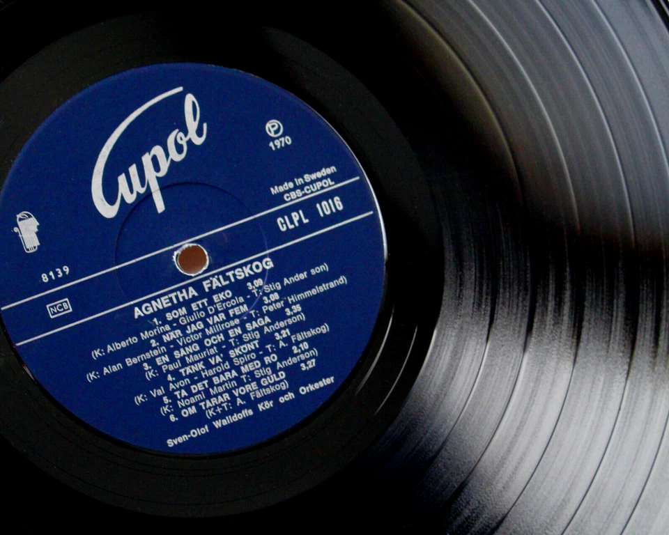 NEAR MINT ORIGINAL 1970 SWEDEN AGNETHA FALTSKOG ELVA VINYL LP EX+ ABBA EX RARE - Image 4 of 4