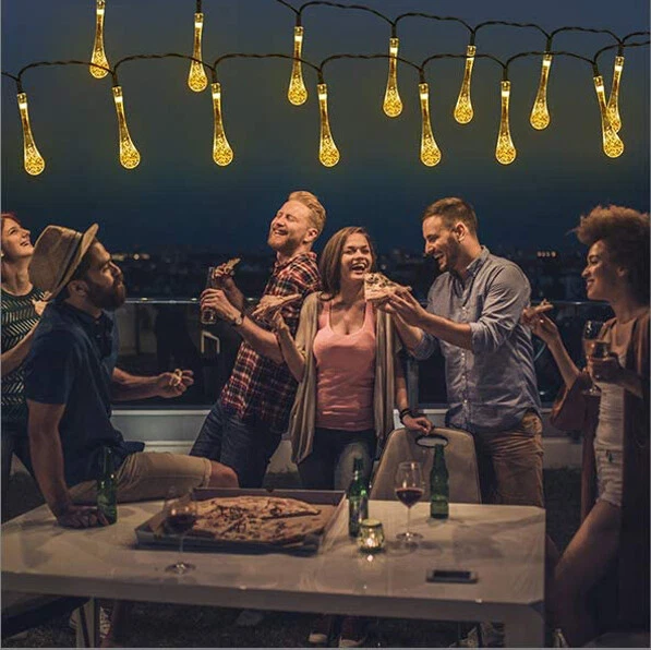 LED Solar String Lights Outdoor Garden Yard Decor Lamp Waterproof Fairy Light - Image 4 of 4