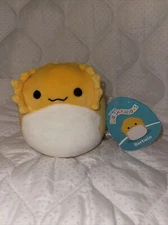 Squishmallows Bertwin The Bearded Dragon 5" Plush, Yellow Lizard, RARE, NWT
