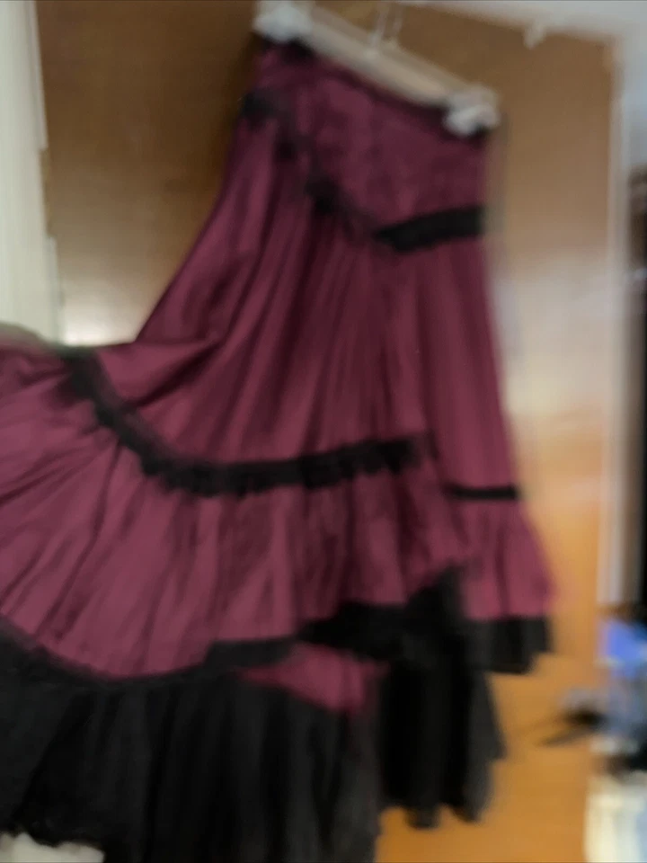 Womens Handmade Costume Can Can Skirt Halloween Costume Dickens Rare Vintage - Image 3 of 4