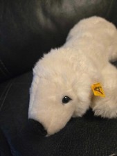 Steiff Snobby Polar Bear Lying 30cm 113093 Plush Stuffed Animal
