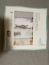 New muslin swaddles 4 44  x44  100 cotton Aden