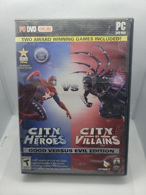 City Of Heroes & City Of Villains Good Versus Evil Edition PC DVD-ROM w/ Inserts