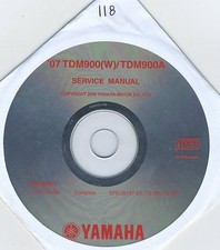 (CD118) CD MANUEL ATELIER MOTO YAMAHA TDM900(W) / TDM900A    2007