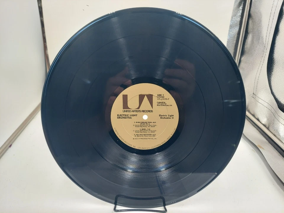 ELECTRIC LIGHT ORCHESTRA ELO II LP Record 1973 UA Ultrasonic Clean EX cVG+. Foto 4 de 4