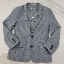 Appaman fine tailoring grey pinstripe sports jacket size 8.