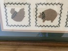 Vtg 80s Farm Animal Cross Stitch Framed Matted Cottagecore Country Rustic Folk — photo 3