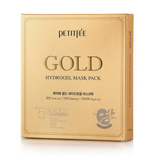 Image of PETITFEE Gold Hydrogel Mask Pack 1Pack (5pcs) / Korea Cosmetic (팩)