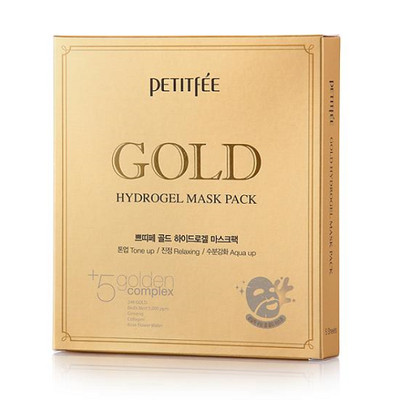 PETITFEE Gold Hydrogel Mask Pack 1Pack (5pcs) / Korea Cosmetic (팩)