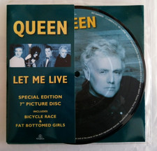Queen Let Me Live Picture Disc Single 7" with Poster Unplayed Bicycle Race