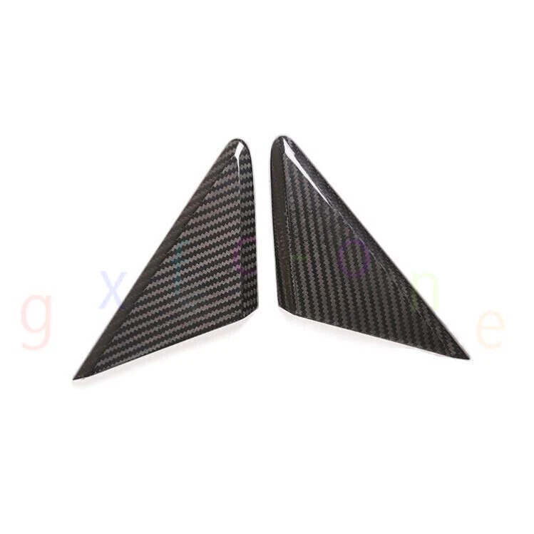 Cubierta de ángulo delantero de ventana de fibra de carbono para Porsche Boxster Cayman 2018-2023 Foto 2 de 4