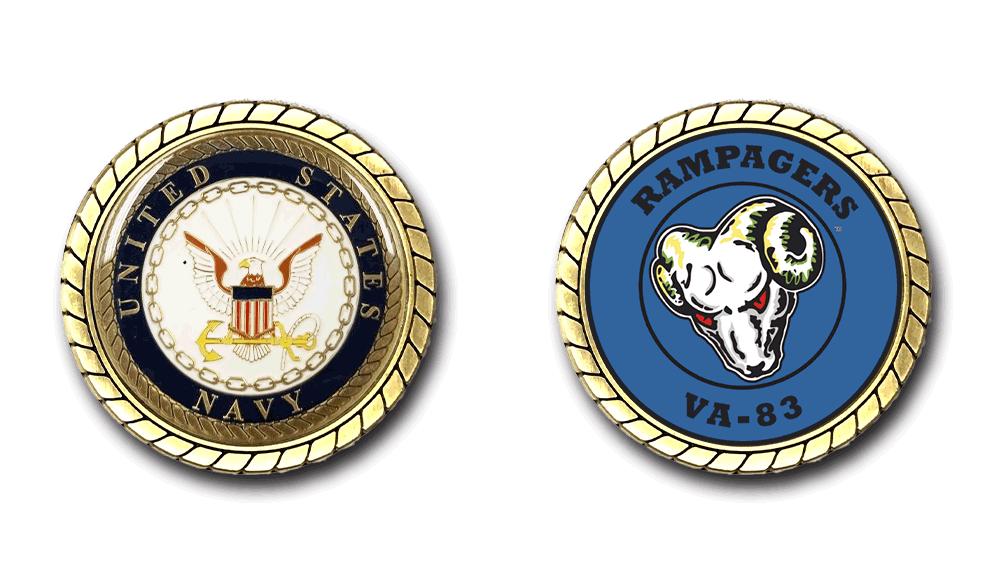VA-83 Rampagers US Navy Challenge Coin Officially Licensed US Navy-image