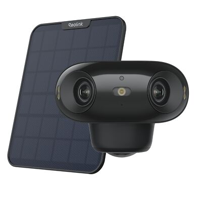 Reolink Argus 4 Pro + 6W Solar Panel 4K Security Camera 180° Blindspot-Free View