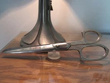 VTG Eversharp Scissors Forged Steel USA Silverplate w/ Artwork