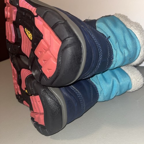 Keen Womens Size 6 Winter Boots Lace Up Blue Waterproof 200gm Insulation Hiking - Picture 7 of 11