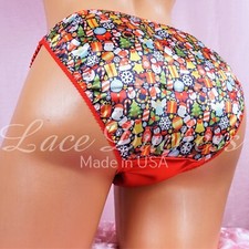 Christmas Satin Panties Sissy DUCHESS Cut Gifts Ornaments ladies string bikini