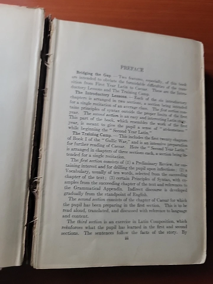 Antique 1923 Second - Year Latin Reader American Book Company - Image 2 of 4