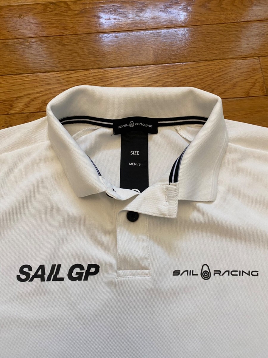 Sail Racing Polo Shirt Mens Sz S Black Collared Short Sleeve Sail