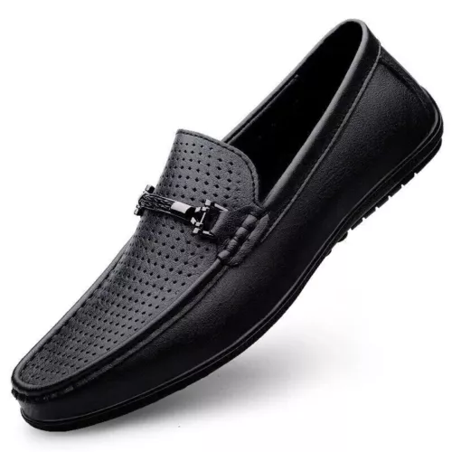 Mens Business Men Slip-on Shoes All-Match Shoes Loafers Handmade Driving Flats - Picture 12 of 32