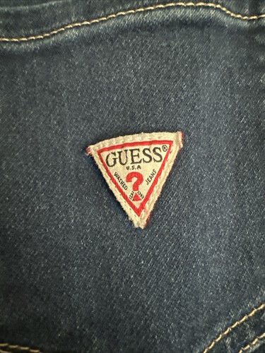 New GUESS Girls Big Knit Blue Denim Pull on Jeggings Size 16 Medium Wash - Picture 8 of 9