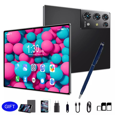 2024 New 10.1 in Android 14 Tablet 16GB RAM 256GB Octa-Core 2 Camera Bluetooth 5