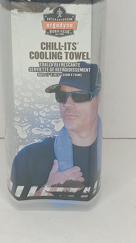 Toalla de refrigeración Ergodyne Evaporative Chill-Its 6602 azul 13" x 29,5" 1 quilate - Imagen 3 de 6