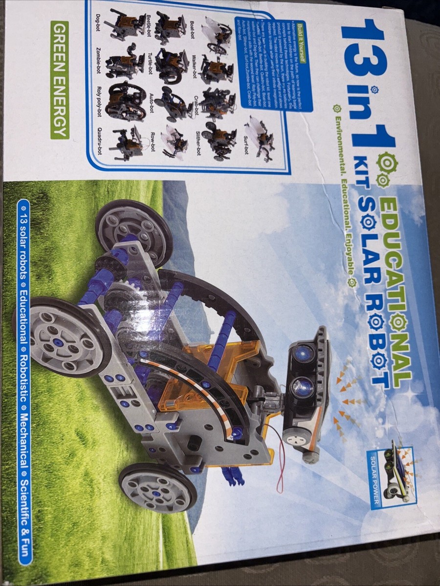 13 In 1 Solar Robot Educational Kit Green Energy Brand New