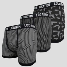 Image of Premium Mens 3 Pack Boxer Shorts Soft Cotton Stretch Fit