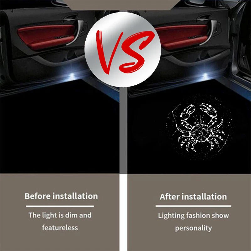 2 HD GHOST LASER PROJECTOR DOOR PUDDLE LIGHTS FOR AUDI - Image 4 of 4