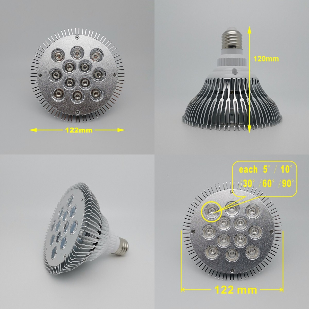 Lampadina Led E27 4000k 495nm LED,490nm LED,495nm Green LED,495nm 3w ...