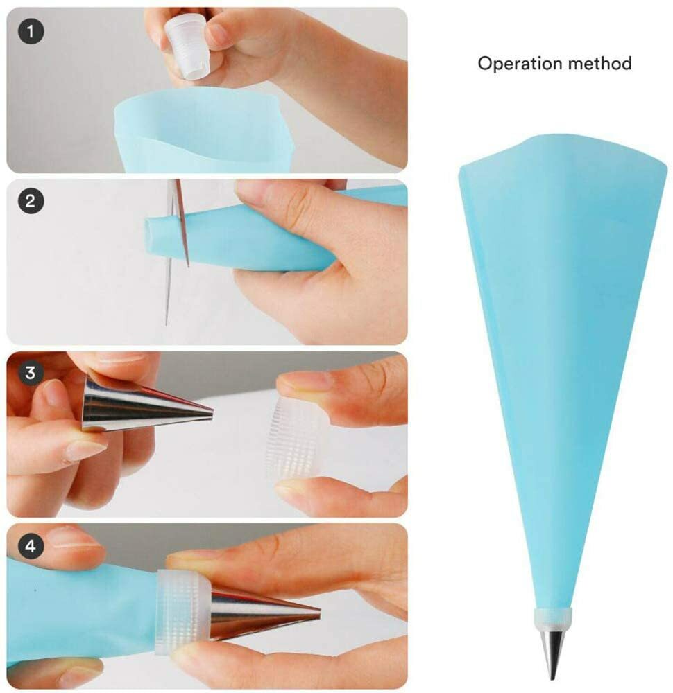 Diy Piping Bag Without Nozzle Cake Decorating Kit Set Tools Bags