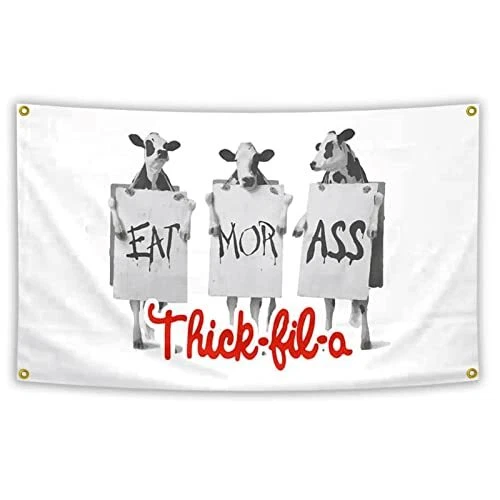 Eat More Ass Flag Thick 3x5 Ft Funny College Dorm Tapestry Banner Guys Man