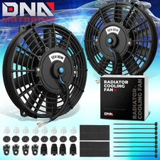 X2 9" 12V VOLT ELECTRIC SLIM PUSH/PULL ENGINE COOLING/RADIATOR FAN+MOUNTING KIT
