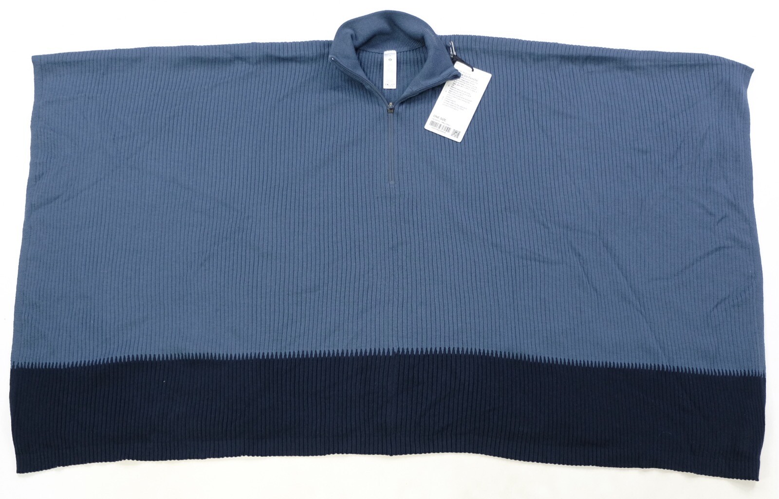 Rare LULULEMON On The Go Poncho Merino Wool 1/4 Zip Pullover Sweater NWT OSFA