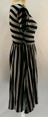 Striped Dress Riah Fashion Grey & Black Size S | eBay Striped Dress Riah Fashion Grey & Black Size S | eBay