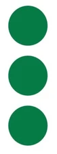 3" Green Round Label Dots Stickers Color Coding Inventory 3 Inch Dot