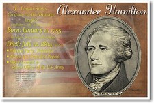 Alexander Hamilton - 1st Secretary of the US Treasury - NEW U.S. History POSTER