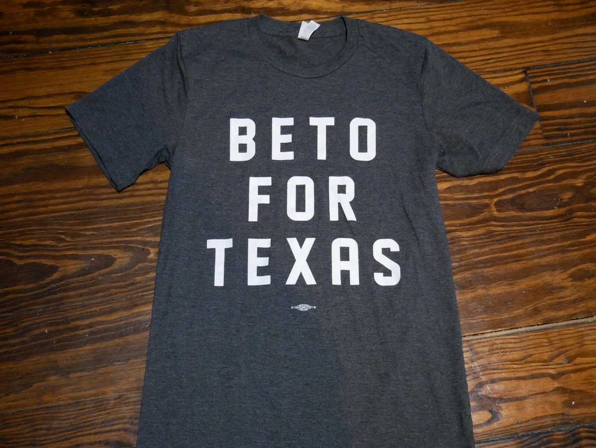 t shirt small beto for texas governor political race 17.5 inches