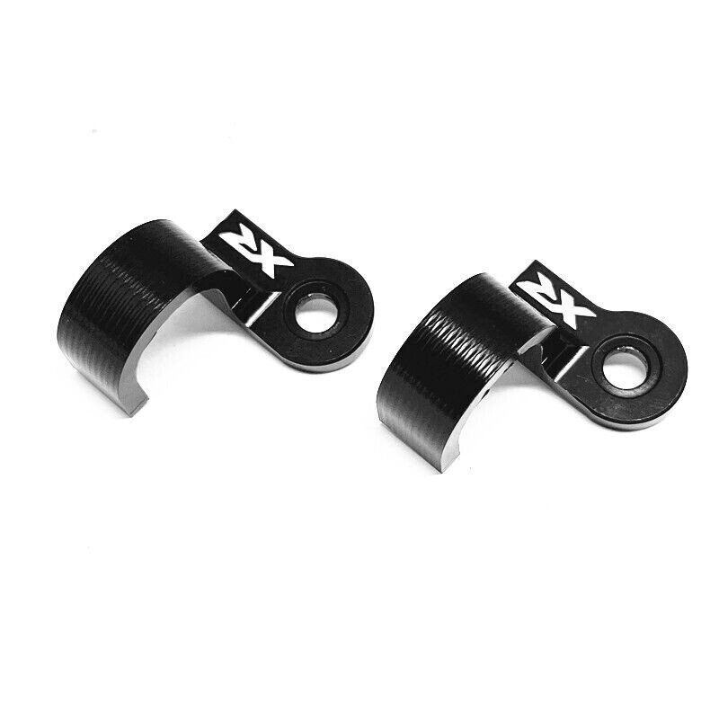 For HONDA XR250R/L XR400R XR600R XR650R Black Brake Hose Line Guide Clamp Kit