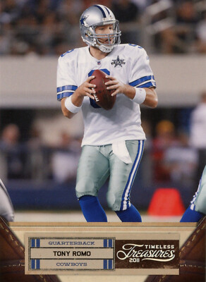 Panini 2011 Timeless Treasures Tony Romo #97 2/99 Silver Parallel Card