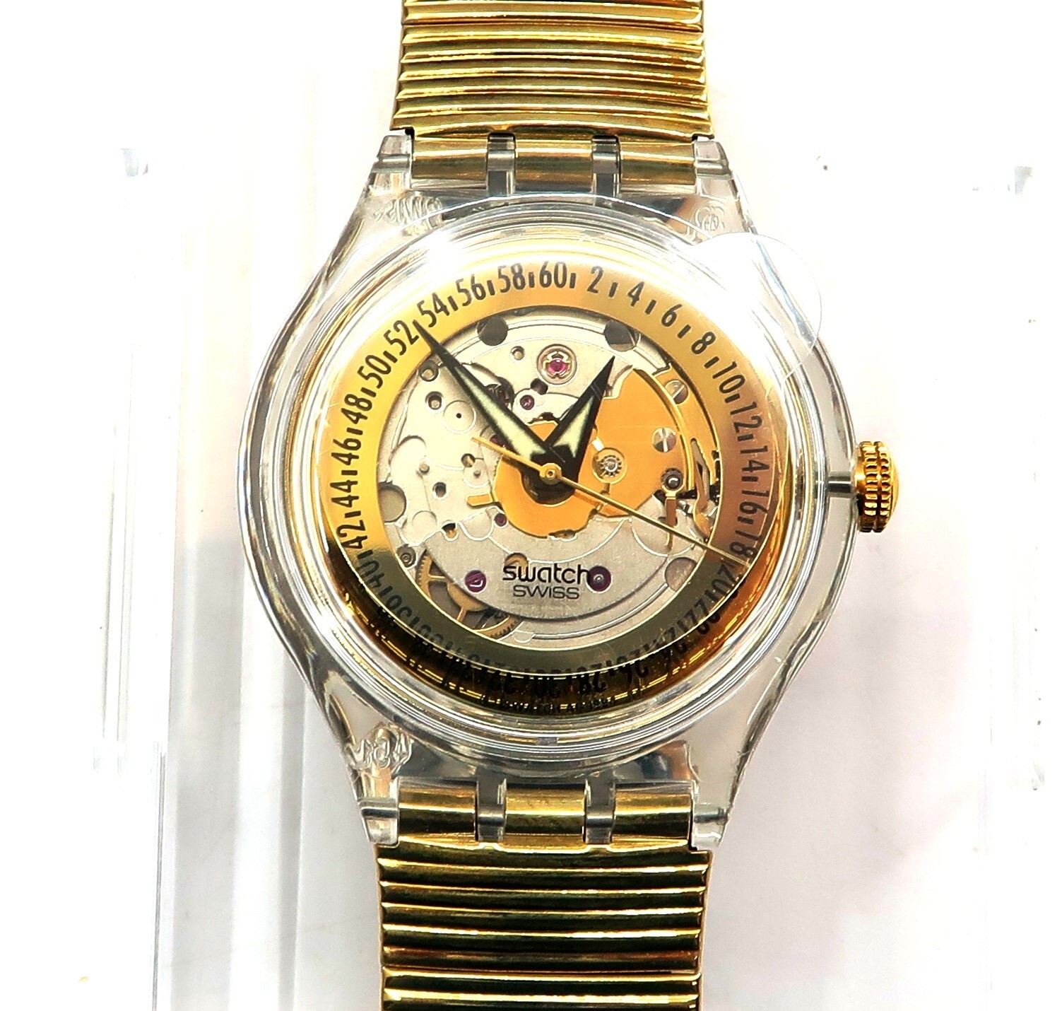 Swatch Golden Sixties SAK115 Automatic Watch 1995 with Case & Papers