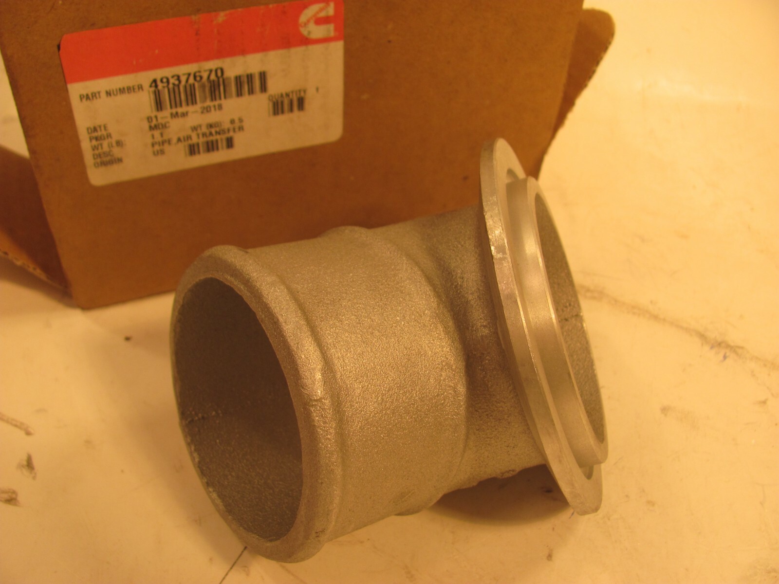 CUMMINS 4937670 AIR TRANSFER PIPE NO CORE CHARGE OEM | eBay 
