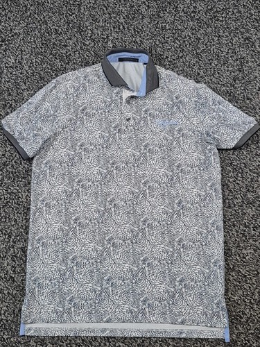 Greyson Golf Polo Shirt Mens Small All Over Wolf Print Kiawah Island Club