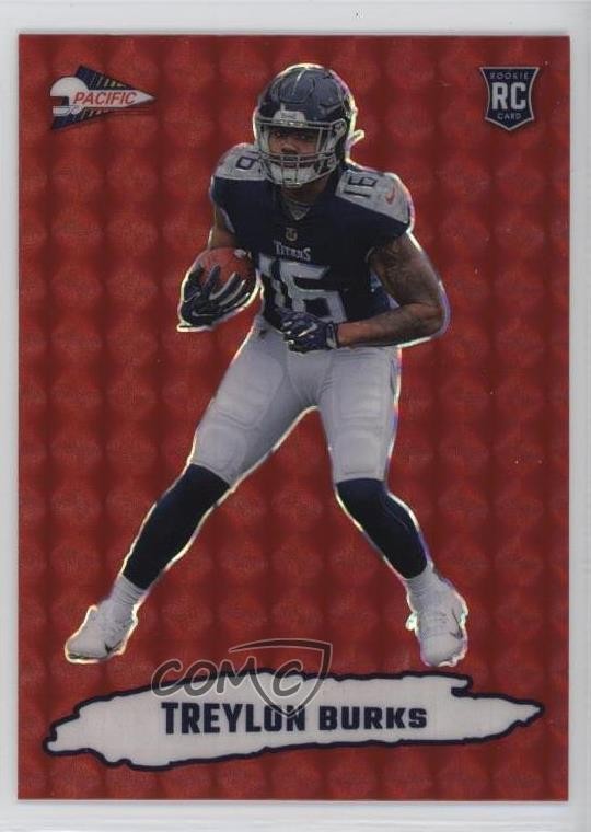 2022 Panini Zenith 1992 Pacific Red Treylon Burks #PAC-20 Rookie RC pi4