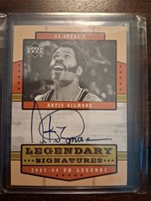 Artis Gilmore 2004 UD Legends Legendary Signatures Signed Autographed HOFer Spur