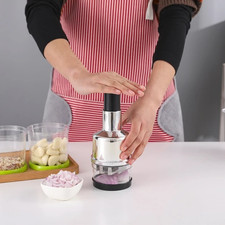Manual Food Chopper Vegetable Onion Garlic Cutter Slicer Kitchen Tool Press